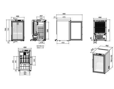 Armoire box positive labo 52L porte vitrée Advanced