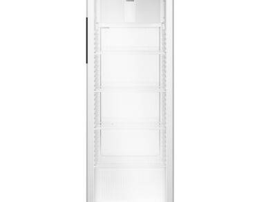 Armoire positive, carrosserie epoxy blanc, porte vitrée, 347L