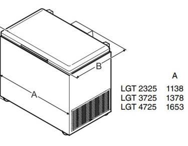 Conservateur coffre -35°C, 441 litres
