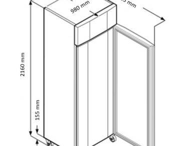 Armoire négative -20°C, 856 litres