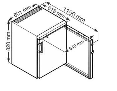 Armoire positive 5°C ± 3°C, 152 litres, porte vitrée