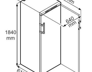 Armoire positive 5°C ± 3°C, 386 litres, porte vitrée