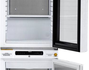 Combiné laboratoire qualifiable vitré +5°C +/-3K et -25°C +/-5K réfrigérateur / congélateur 343L