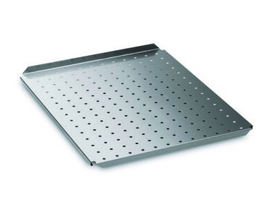 Plateau acier inox perforé grand