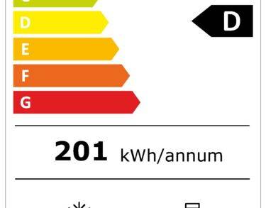 Combiné électroménager postif/négatif, 330L
