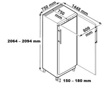 Armoire positive GN2/1, cuve ABS, carrosserie inox, 664L