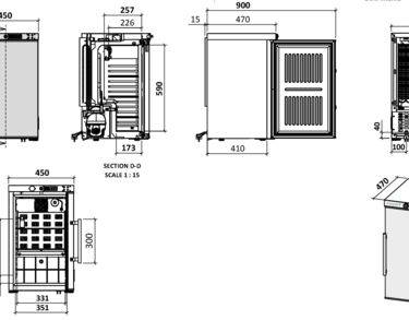 Armoire box positive labo 52L porte pleine Advanced
