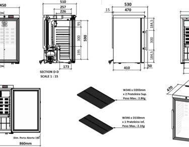 Armoire box positive labo 52L porte vitrée